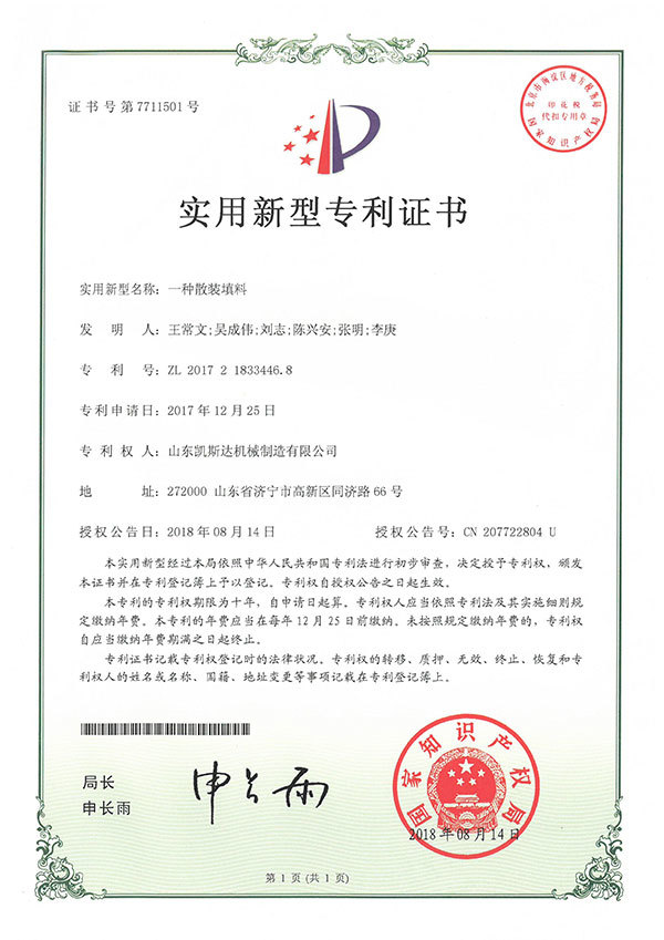 一种散装填料